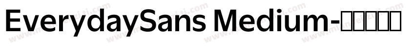 EverydaySans Medium字体转换